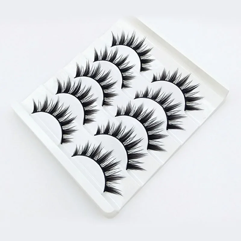 Qsezeny 5 Pairs Japanese Serious Makeup False Eyelashes Tapered Cross Messy Soft Thick Lashes Extension Daily Dating Cosplay Beauty Tool 15 Qsezeny 5 Pairs Japanese Serious Makeup False Eyelashes Tapered Cross Messy Soft Thick Lashes Extension Daily Dating Cosplay Beauty Tool -Zentai shop online Ha5f97c3af2304e31b8151768c3041714P.jpg