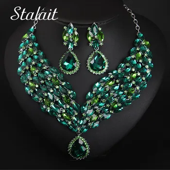 Statement Big Water Drop Champagne Crystal Necklace Earrings Bridal Jewelry Sets Full Crystal Wing Shape For Women Bride Jewelry
Statement Big Water Drop Champagne Crystal Necklace Earrings Bridal Jewelry Sets Full Crystal Wing Shape For Women Bride Jewelry