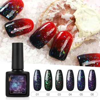 COSCELIA 10ml Fireworks Nail Gel Polish Soak Off UV LED 6 Colors Shining Gel Varnish Semi Permanent Top Base Coat Nail Art Gel
COSCELIA 10ml Fireworks Nail Gel Polish Soak Off UV LED 6 Colors Shining Gel Varnish Semi Permanent Top Base Coat Nail Art Gel
