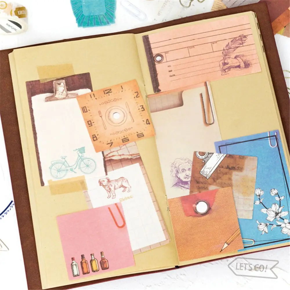 1 Set Retro Style Memo Pads Vintage Memo Pad Sticky Notes Message Card DIY Scrapbooking Decorations Office School Stationery
1 Set Retro Style Memo Pads Vintage Memo Pad Sticky Notes Message Card DIY Scrapbooking Decorations Office School Stationery