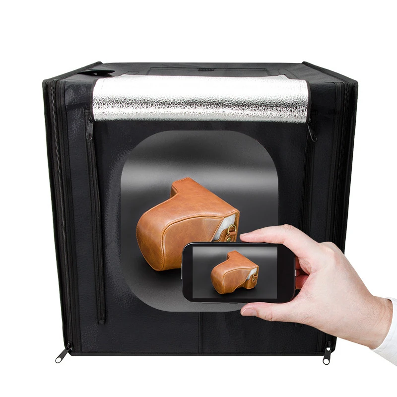 80CM Tabletop Shooting Adjustable Light Source Photography Light Softbox Lightbox Background LED Studio for DSLR Camera Phone
80CM Tabletop Shooting Adjustable Light Source Photography Light Softbox Lightbox Background LED Studio for DSLR Camera Phone