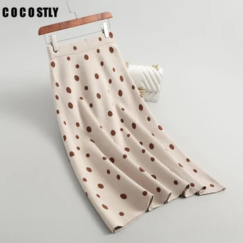 Winter Skirt High Waist Knitting Women A-Line Long Skirt Faldas Jupe Femme Polka Dots Wool knit Skirt
Winter Skirt High Waist Knitting Women A-Line Long Skirt Faldas Jupe Femme Polka Dots Wool knit Skirt