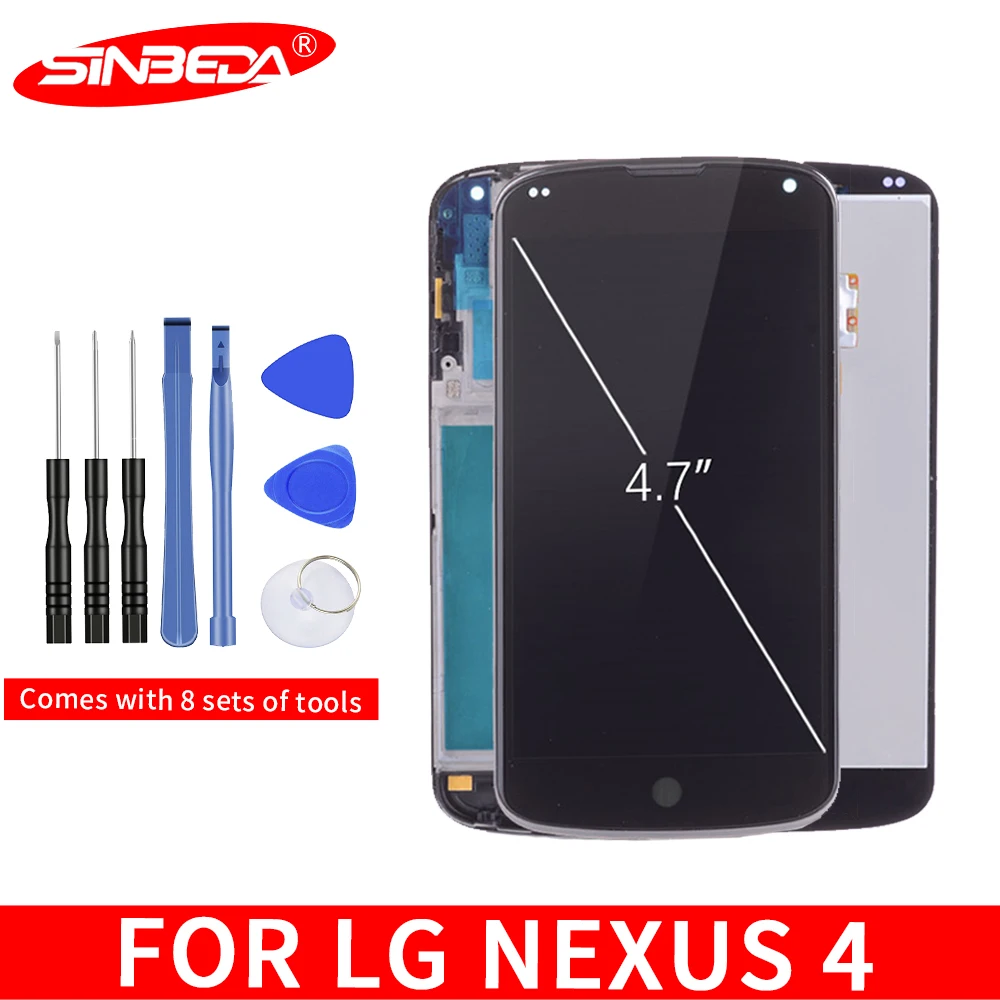 Sinbeda 100% Guarantee For LG Google Nexus 4 Optimus LCD For LG E960 LCD Display Digitizer Touch Screen with Frame Replacement $
Sinbeda 100% Guarantee For LG Google Nexus 4 Optimus LCD For LG E960 LCD Display Digitizer Touch Screen with Frame Replacement $