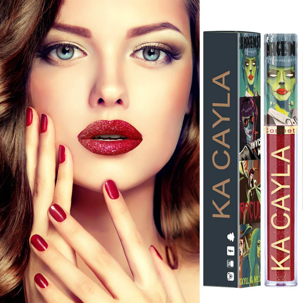 1PCs 3.5ml Halloween Theme 8 Colors Diamond Glitter Shimmer Lip Gloss Tubes Metallic Lipgloss Tint Shinny Liquid Lipstick TSLM2
1PCs 3.5ml Halloween Theme 8 Colors Diamond Glitter Shimmer Lip Gloss Tubes Metallic Lipgloss Tint Shinny Liquid Lipstick TSLM2