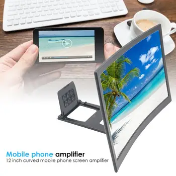 12 inch Curved Mobile Screen Amplifier Rack Mobile Phone Screen Magnifier Eyes Protection Display 3D Video Screen Amplifier
12 inch Curved Mobile Screen Amplifier Rack Mobile Phone Screen Magnifier Eyes Protection Display 3D Video Screen Amplifier