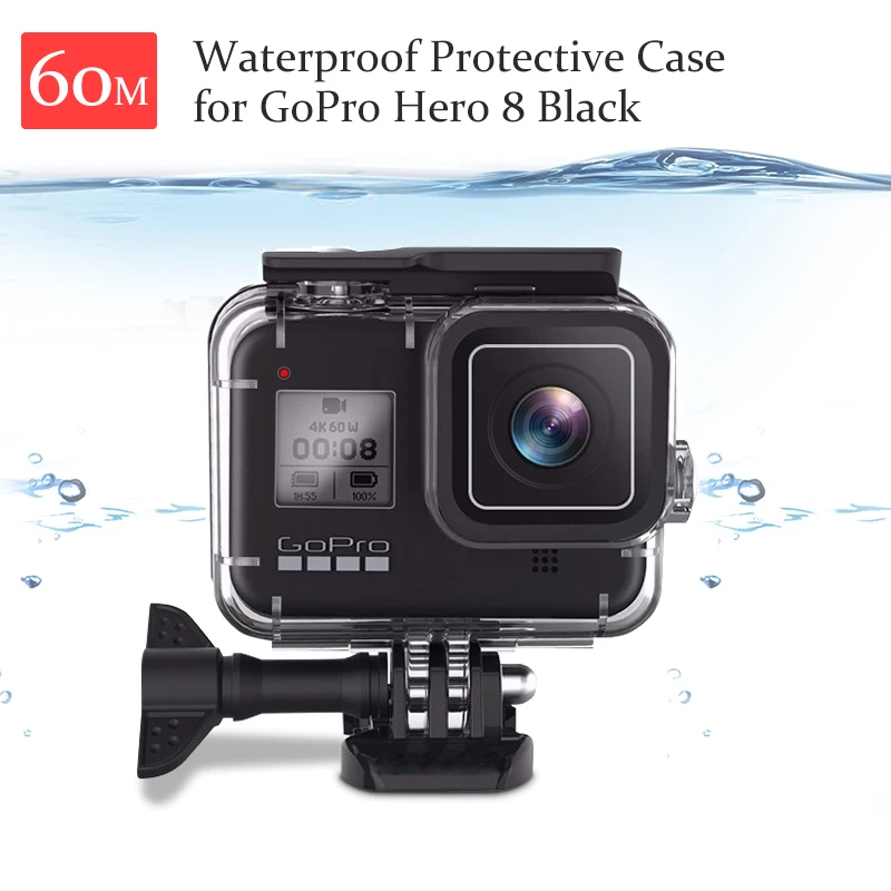 60m Underwater Waterproof Case Diving Housing Protective Case Cover for GoPro Hero 8 Black for GoPro 8 Accessories
60m Underwater Waterproof Case Diving Housing Protective Case Cover for GoPro Hero 8 Black for GoPro 8 Accessories