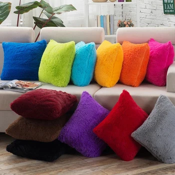 Solid Pillow Case Long Plush Decorative Throw Pillow Cover Seat Sofa Hug Pillow Case Home Decor 40x40 cm / 15.75 x15.75 " 
Solid Pillow Case Long Plush Decorative Throw Pillow Cover Seat Sofa Hug Pillow Case Home Decor 40x40 cm / 15.75 x15.75 "
