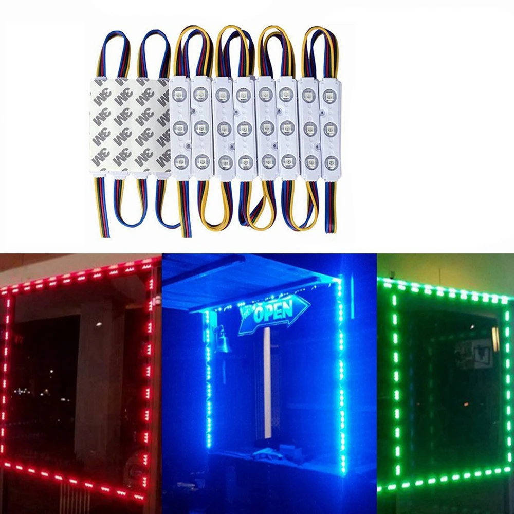 20pcs/lot LED Injection 5050 RGB LED Module 1.5W 12V waterproof Color changeable led modules lighting for backlight
20pcs/lot LED Injection 5050 RGB LED Module 1.5W 12V waterproof Color changeable led modules lighting for backlight