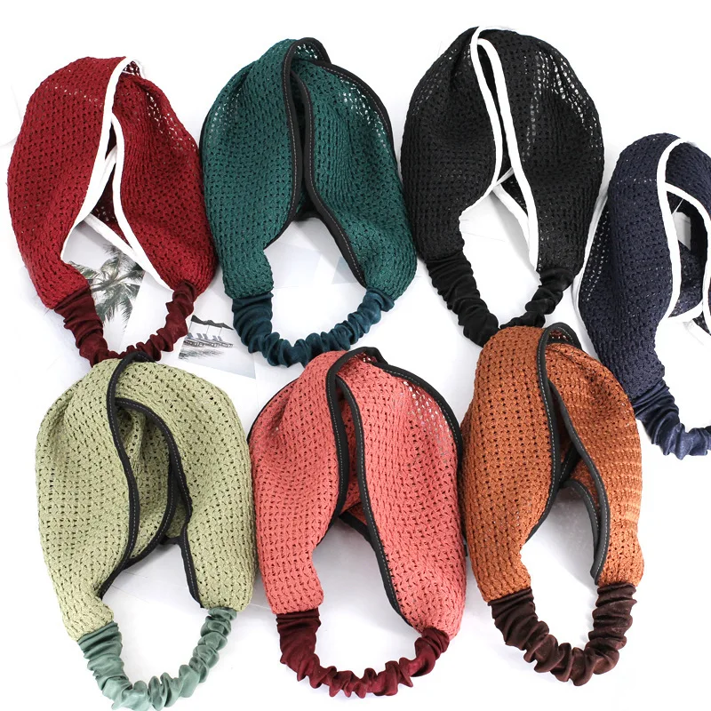 Imported from South Korea Spring And Summer Solid Color Retro Elegant Large Rims Hollow out Cross Hair Band Knitted Elastic Hair
Imported from South Korea Spring And Summer Solid Color Retro Elegant Large Rims Hollow out Cross Hair Band Knitted Elastic Hair
