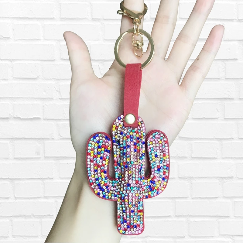 Cute Cactus Shiny Keychain Red Color Rhinestone Tassel Key Chain Keychains For Women Car Bag Accessories Pendant Simple Key Ring
Cute Cactus Shiny Keychain Red Color Rhinestone Tassel Key Chain Keychains For Women Car Bag Accessories Pendant Simple Key Ring