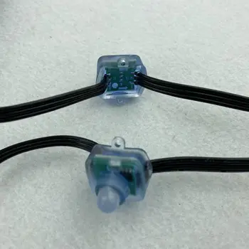 50pcs/set square type DC5V addressable 12mm WS2811 RGB led smart pixel node;all BLACK 18AWG)wire,IP68
50pcs/set square type DC5V addressable 12mm WS2811 RGB led smart pixel node;all BLACK 18AWG)wire,IP68