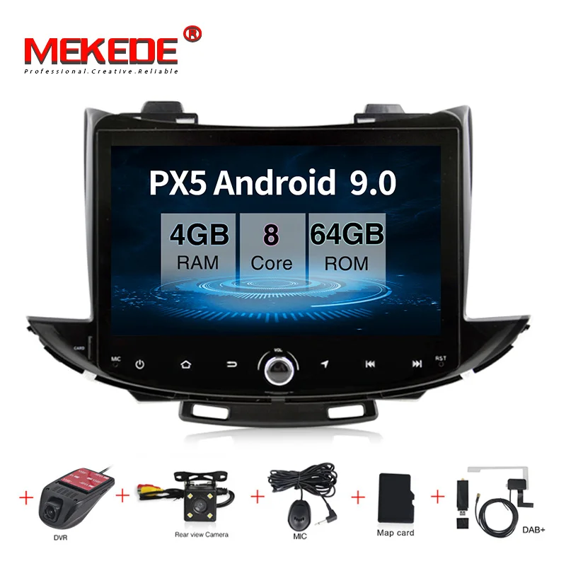 MEKEDE Android 9.0 Car DVD radio stereo Player for CHEVROLET TRAX 2017 with audio radio GPS navigation BT multimedia Quad core
MEKEDE Android 9.0 Car DVD radio stereo Player for CHEVROLET TRAX 2017 with audio radio GPS navigation BT multimedia Quad core