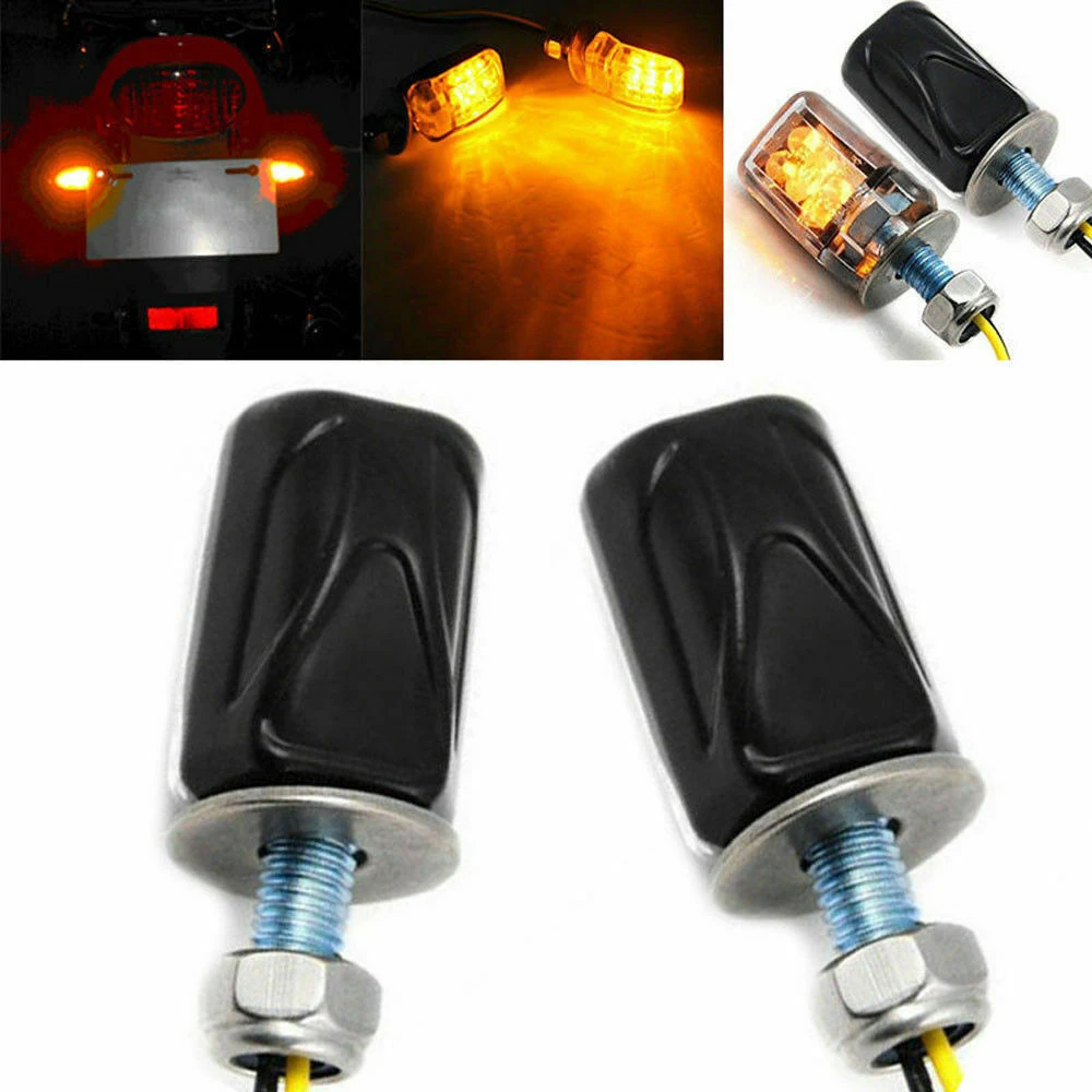1pair Motorcycle Turn Signal Light Blinker Indicator Lamp Mini Amber 6 LED Bulb Fits for Universal Motorcycle Modification Light
1pair Motorcycle Turn Signal Light Blinker Indicator Lamp Mini Amber 6 LED Bulb Fits for Universal Motorcycle Modification Light