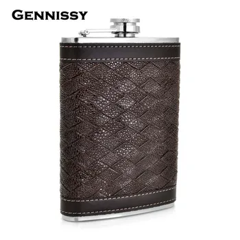 GENNISSY Personalized Alcohol Flask 9 oz Grid Pattern PU Leather Stainless Steel Mini Hip Flask Camp Outdoor Portable Hip Flask
GENNISSY Personalized Alcohol Flask 9 oz Grid Pattern PU Leather Stainless Steel Mini Hip Flask Camp Outdoor Portable Hip Flask