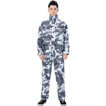 Camo raincoat rain pants suit adult riding split waterproof men
Camo raincoat rain pants suit adult riding split waterproof men
