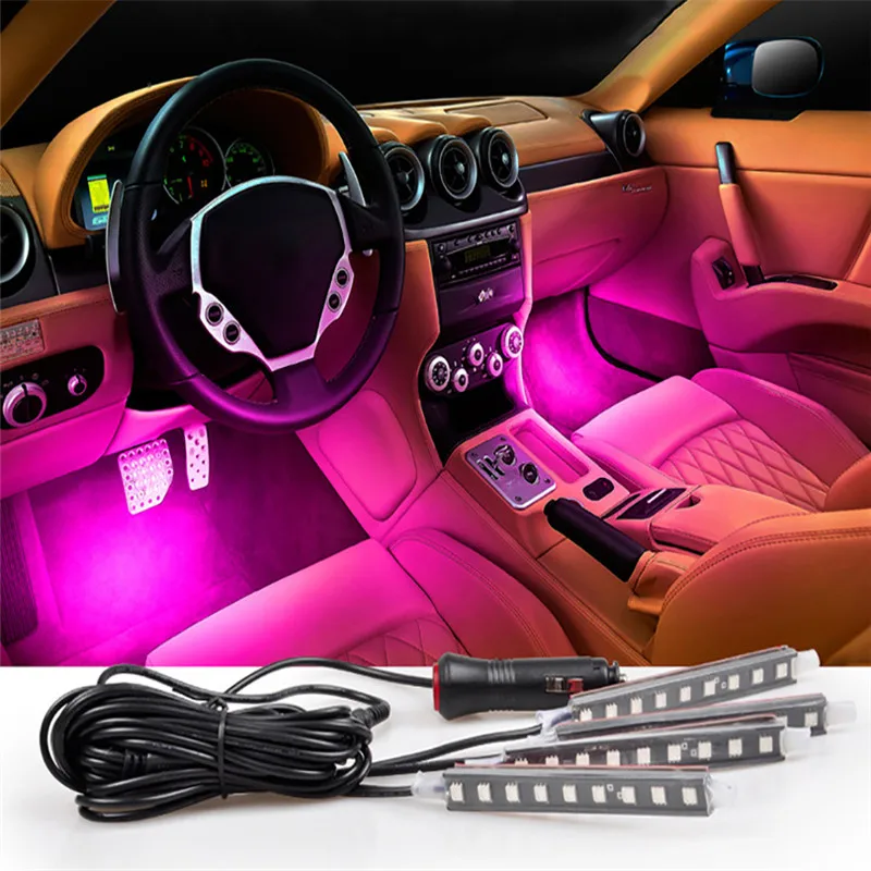 CARCTR 36 LED Atmosphere Light USB Sound/ Remote Control RGB Colorful Music Interior Car Lighting Ambient Lights Under The Foot
CARCTR 36 LED Atmosphere Light USB Sound/ Remote Control RGB Colorful Music Interior Car Lighting Ambient Lights Under The Foot