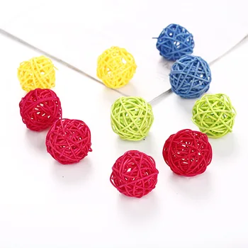Pet Cat Toy Candy-Colored Vine Bal Cat Spherical Interactive Toy Multi-Color 4cm
Pet Cat Toy Candy-Colored Vine Bal Cat Spherical Interactive Toy Multi-Color 4cm