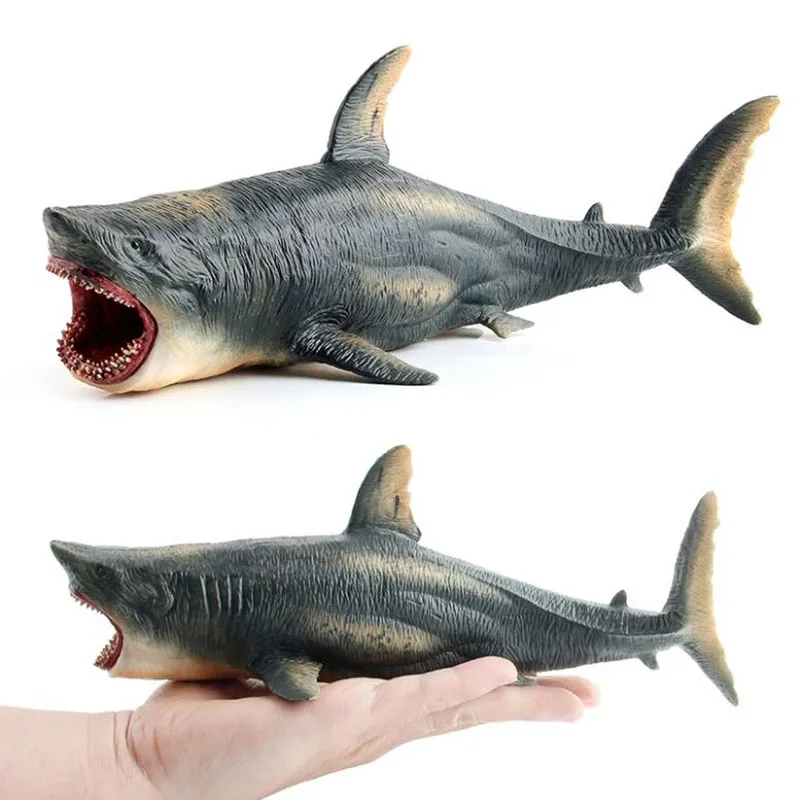 Новая детская игрушка большая полая Megalodon Marine Life Shark Модель Piranha статическое