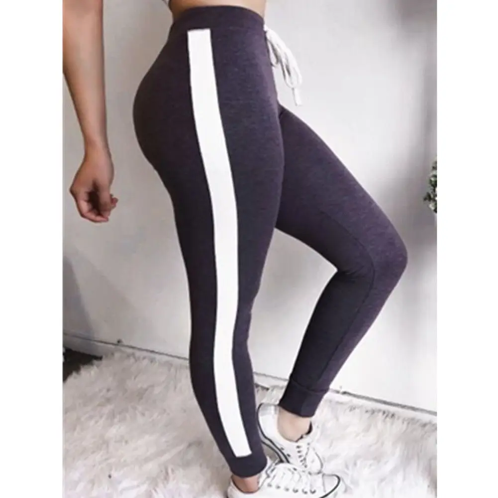 High Waist Striped Fitness Skinny Slim Running Gym Scrunch Cotton Long Trouser Women Csaual Stretch Leggings Sport Pants High Waist Striped Fitness Skinny Slim Running Gym Scrunch Cotton Long Trouser Women Csaual Stretch Leggings Sport Pants