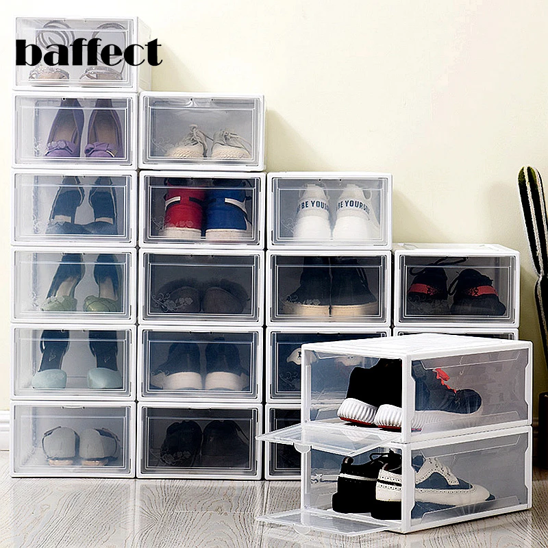 

Large Shoe Rack Storage Shelf Closet Sneakers Storage Container Entryway Shoe Organizer Holder Stack Sundries Organizer 2pcs/lot