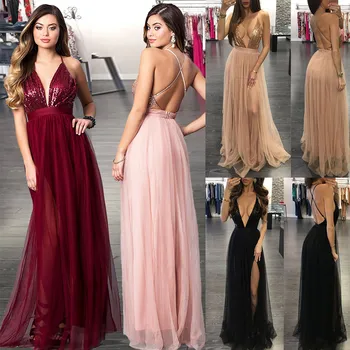 BacklakeGirls Sexy Deep V-Neck Sleeveless A-line Long Evening Dress 2020 New Arrival Backless Sparkly Sequined Abendkleider Lang
BacklakeGirls Sexy Deep V-Neck Sleeveless A-line Long Evening Dress 2020 New Arrival Backless Sparkly Sequined Abendkleider Lang