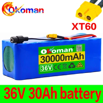 36V 10S4P 30Ah 500W high capacity 42V 18650 lithium battery pack 30000mAh electric bicycle scooter with BMS XT60 Plug
36V 10S4P 30Ah 500W high capacity 42V 18650 lithium battery pack 30000mAh electric bicycle scooter with BMS XT60 Plug