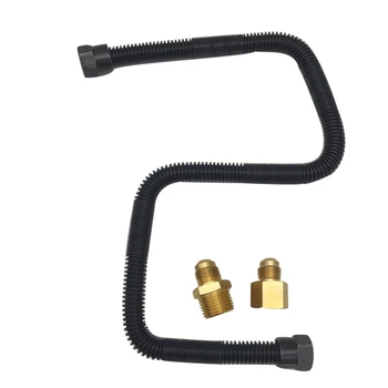 Non-Whistle 304 Stainless Steel Flexible Flex Gas Line for LPG and NG Fire Pit Hose Connection Kit in 24" Length Bellows
Non-Whistle 304 Stainless Steel Flexible Flex Gas Line for LPG and NG Fire Pit Hose Connection Kit in 24" Length Bellows