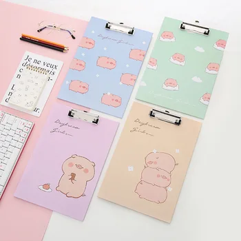 A4 folder board cute piggy clip bill file folder handout folder paper writing pad board clip
A4 folder board cute piggy clip bill file folder handout folder paper writing pad board clip