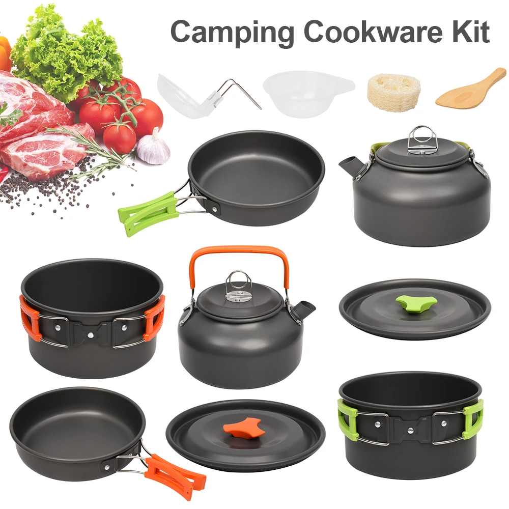 In Stock Camping Cookware Set Marching Utensils Tableware Cooking Stove Kit Travel Hiking Picnic Camping Tools for 1-2 Person
In Stock Camping Cookware Set Marching Utensils Tableware Cooking Stove Kit Travel Hiking Picnic Camping Tools for 1-2 Person