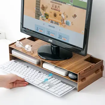Desktop Wood Shelf Computer Monitor Stand PC Screen Riser Plinth Computer Laptop Support Table Storage Rack Organizer TV Shelf
Desktop Wood Shelf Computer Monitor Stand PC Screen Riser Plinth Computer Laptop Support Table Storage Rack Organizer TV Shelf