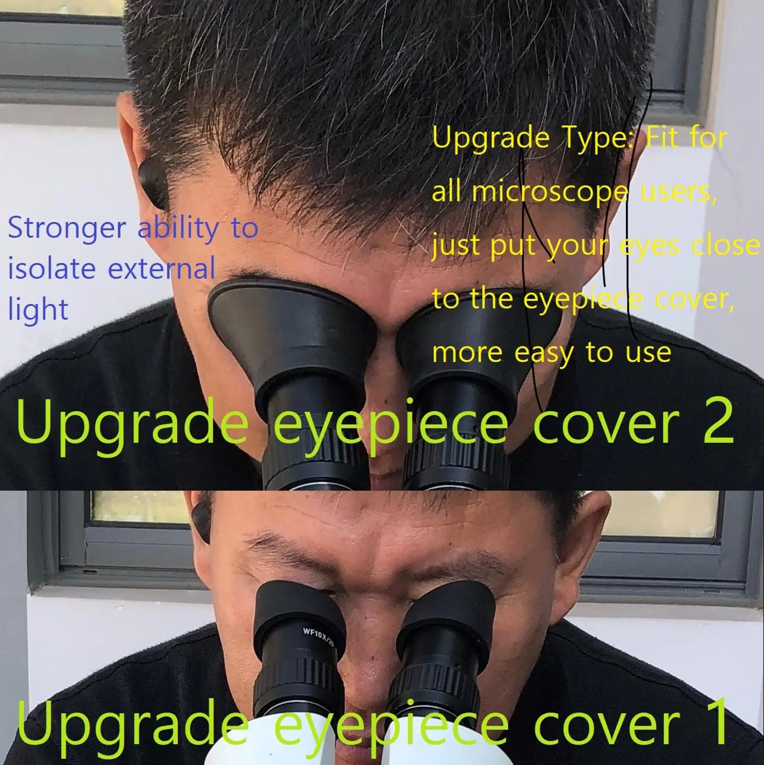 2 Pcs/Set Upgrade Microscope Eyepiece Guard Rubber Cover Eye Holder Binocular Stereo Microscope Large Eyepiece Protection Guards
2 Pcs/Set Upgrade Microscope Eyepiece Guard Rubber Cover Eye Holder Binocular Stereo Microscope Large Eyepiece Protection Guards