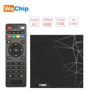 Wechip Android 8.1 TV Box Smart 4K Box T95 MAX Allwinner H6 2.4G Wifi Set Top Box 4G 32G H.265 6K HD T95 Ott Media Player
Wechip Android 8.1 TV Box Smart 4K Box T95 MAX Allwinner H6 2.4G Wifi Set Top Box 4G 32G H.265 6K HD T95 Ott Media Player