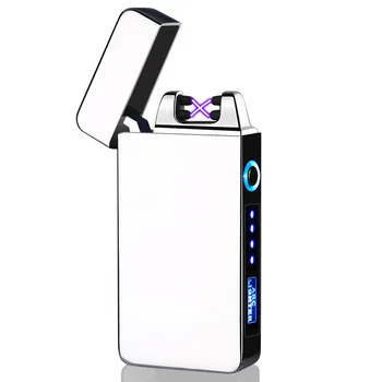 Cigar Cigarette Lighter Pulsed Double Arc Touch Induction Lighter Plasma USB Charging Windproof Flameless Lighters Electronic
Cigar Cigarette Lighter Pulsed Double Arc Touch Induction Lighter Plasma USB Charging Windproof Flameless Lighters Electronic