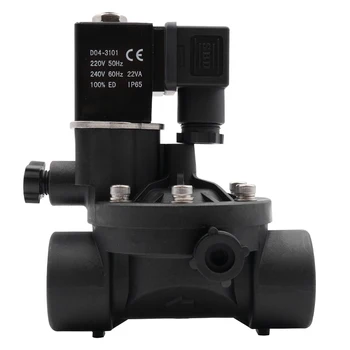 Normally Closed or Open AC220V 2 Way Pilot Operated Plastic Solenoid Valve,Water Valves With Manual Switch And FLow Adjustment.
Normally Closed or Open AC220V 2 Way Pilot Operated Plastic Solenoid Valve,Water Valves With Manual Switch And FLow Adjustment.