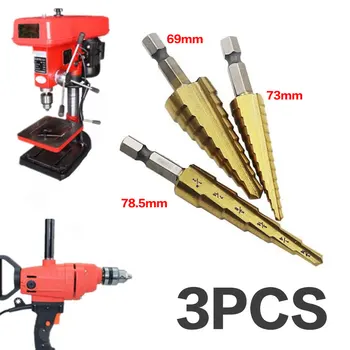 HSS Steel Drill Bit Titanium Reamer Hexagon Kit Bit Hole Cutters Power Tools Cutter 3pcs Coated
HSS Steel Drill Bit Titanium Reamer Hexagon Kit Bit Hole Cutters Power Tools Cutter 3pcs Coated