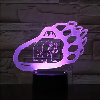 Bear Design Paw Shape LED 3D Night Light with 16 Colors Remote Change Kids Sleeping Night Atmosphere Dropshipping 3D-2248
Bear Design Paw Shape LED 3D Night Light with 16 Colors Remote Change Kids Sleeping Night Atmosphere Dropshipping 3D-2248