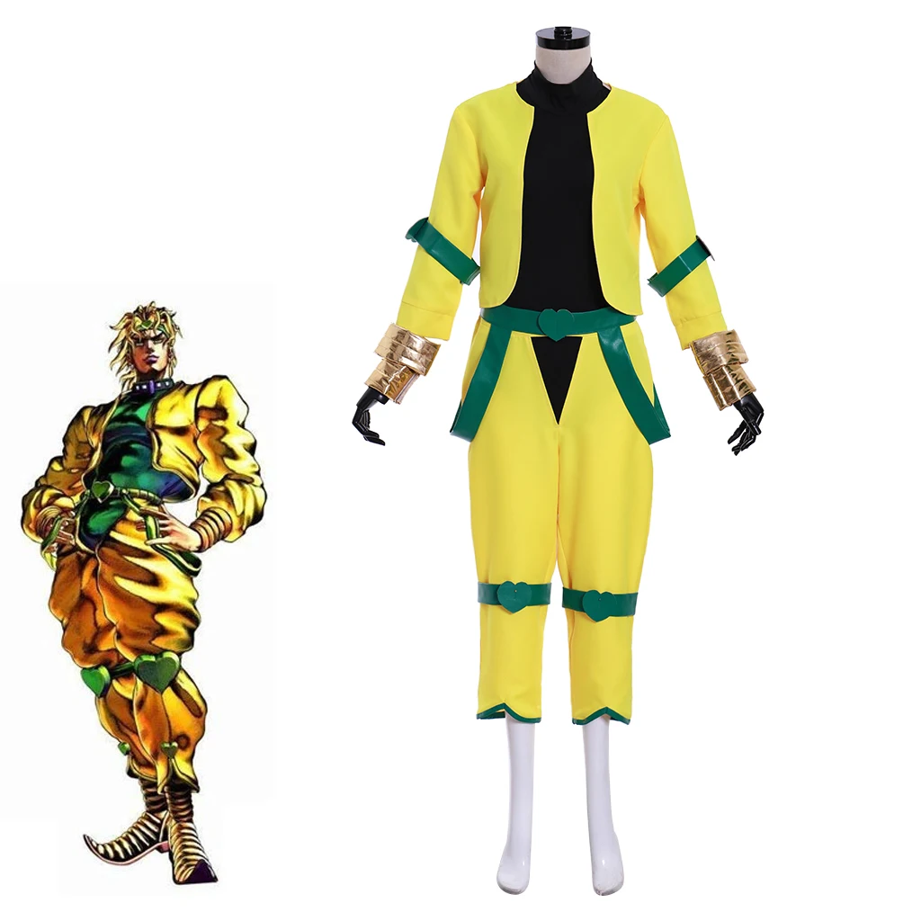 JoJo's Bizarre Adventure Golden Wind Dio Brando Cosplay Costume Dio Brando Yellow Top Pants Jumpsuit Outfit L321
JoJo's Bizarre Adventure Golden Wind Dio Brando Cosplay Costume Dio Brando Yellow Top Pants Jumpsuit Outfit L321