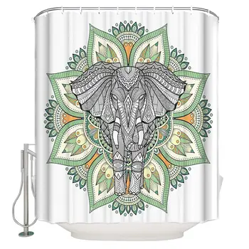 Shower Curtains for Bathroom Green India Flower Pattern with Elephant Waterproof Fabric Bathroom DecorBathtub Curtains with Free
Shower Curtains for Bathroom Green India Flower Pattern with Elephant Waterproof Fabric Bathroom DecorBathtub Curtains with Free