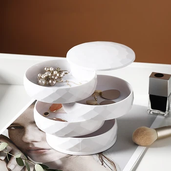 Rotating Jewelry Box 4 Layers Rotatable Plastic Jewelry Container Case Earrings Rings Necklaces Storage Tray Storage Box
Rotating Jewelry Box 4 Layers Rotatable Plastic Jewelry Container Case Earrings Rings Necklaces Storage Tray Storage Box
