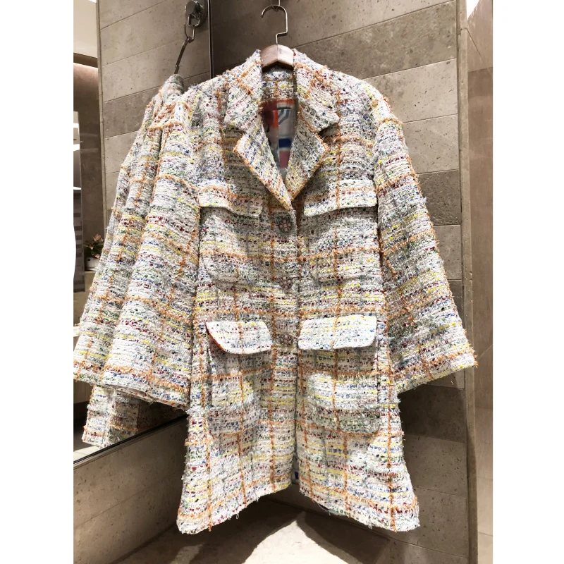 High-quality Winter Overcoat With Fallen Shoulders, Loose Cloak, Colour Printed Silk Lining For Autumn And Winter In 2019
High-quality Winter Overcoat With Fallen Shoulders, Loose Cloak, Colour Printed Silk Lining For Autumn And Winter In 2019