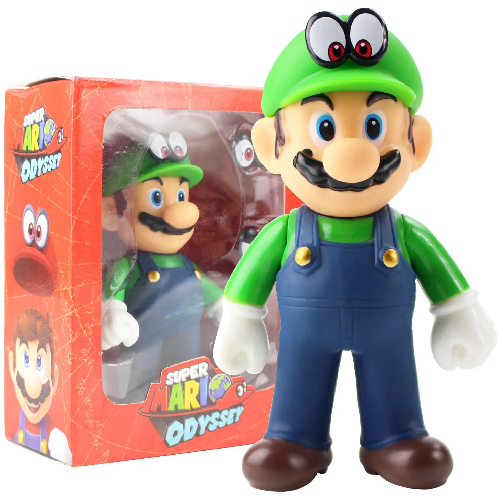 9Styles 12-13cm Anime Super Mario Odyssey Luigi Mario Collect Doll