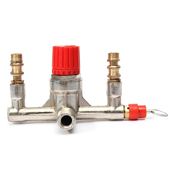 Zinc Alloy Air Compressor Double Outlet Tube Pressure Regulator Valve Fitting Parts Durable Quality
Zinc Alloy Air Compressor Double Outlet Tube Pressure Regulator Valve Fitting Parts Durable Quality