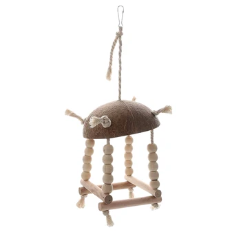 Bird Swings Toys Mini Swing Bird Chewing Coconut Shell Cage Perch Toy Paw Grinding Ladder For Parrot Macaw Bird Hanging Toy
Bird Swings Toys Mini Swing Bird Chewing Coconut Shell Cage Perch Toy Paw Grinding Ladder For Parrot Macaw Bird Hanging Toy