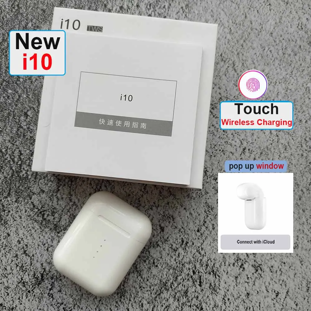 Wireless Bluetooth 5.0 i10 tws Ear Earphones Earbuds Headset with Charging Box for Apple iPhone ear
Wireless Bluetooth 5.0 i10 tws Ear Earphones Earbuds Headset with Charging Box for Apple iPhone ear
