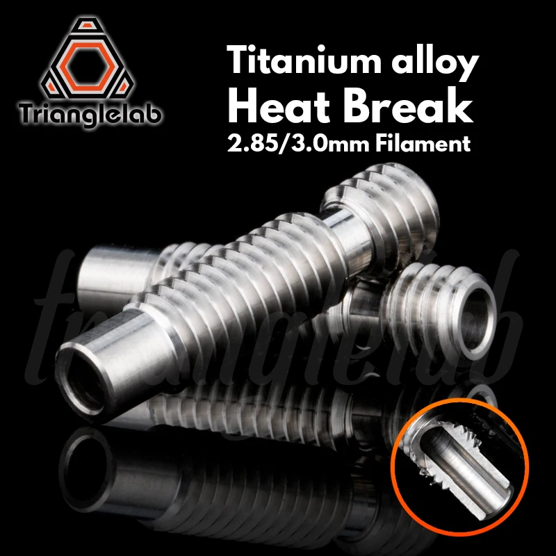 trianglelab 3.0MM Titanium alloy heat break GRADE5 for E3D V6 HOTEND Vocano heater block 2.85/3.0MM 3D printer accessories
trianglelab 3.0MM Titanium alloy heat break GRADE5 for E3D V6 HOTEND Vocano heater block 2.85/3.0MM 3D printer accessories