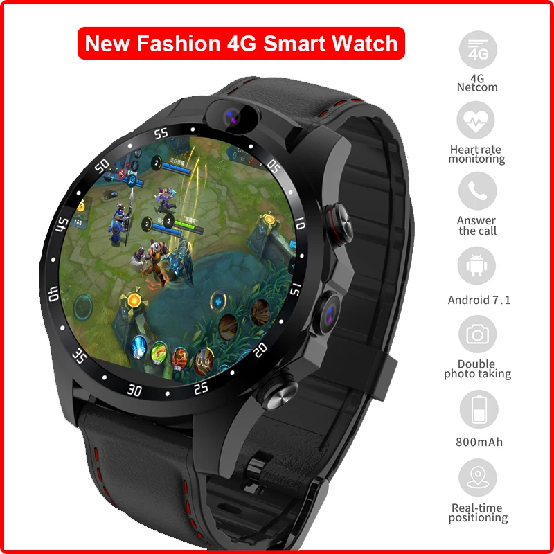 Smart GPS Watch Men Android 7.1 MT6739 Quadcore Double Camera WIFI Phone Call Heart Rate Waterproof Android Watch PK DM100 KW99
Smart GPS Watch Men Android 7.1 MT6739 Quadcore Double Camera WIFI Phone Call Heart Rate Waterproof Android Watch PK DM100 KW99