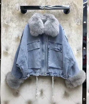 2019 Winter New Fashion Cool British Style Fox Fur Stitching Sleeve Collar Denim Women Jacket Free Shipping Worldwide
2019 Winter New Fashion Cool British Style Fox Fur Stitching Sleeve Collar Denim Women Jacket Free Shipping Worldwide