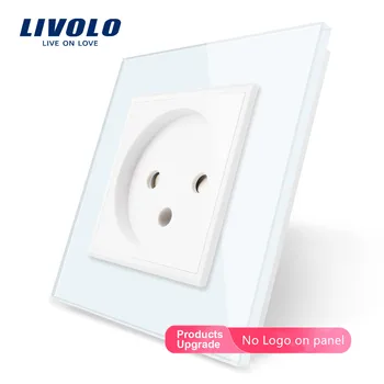 Livolo EU Standard Israel Power Socket, White Crystal Glass Panel, AC 100~250V 16A Wall Power Socket, VL-C7C1IL-11 
Livolo EU Standard Israel Power Socket, White Crystal Glass Panel, AC 100~250V 16A Wall Power Socket, VL-C7C1IL-11
