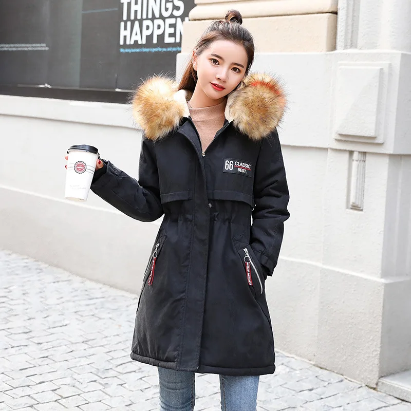 Cotton-padded Clothes Women's 2019 Autumn And Winter New Style Large Fur Collar Cotton-padded Jacket Mid-length Slimming Brushed
Cotton-padded Clothes Women's 2019 Autumn And Winter New Style Large Fur Collar Cotton-padded Jacket Mid-length Slimming Brushed