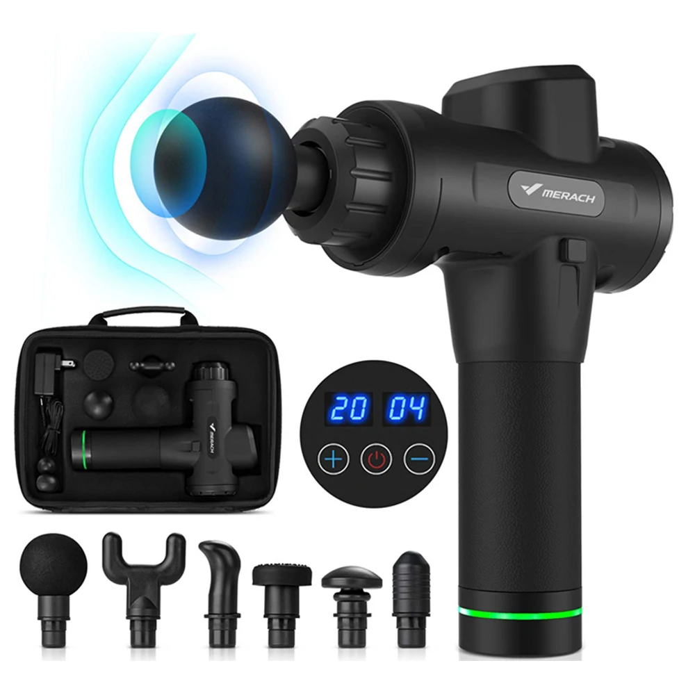 Professional LCD Display Massage Gun Deep Muscle Massager Pain Body Massage Exercising Relaxation Slimming Shaping Pain Relief
Professional LCD Display Massage Gun Deep Muscle Massager Pain Body Massage Exercising Relaxation Slimming Shaping Pain Relief